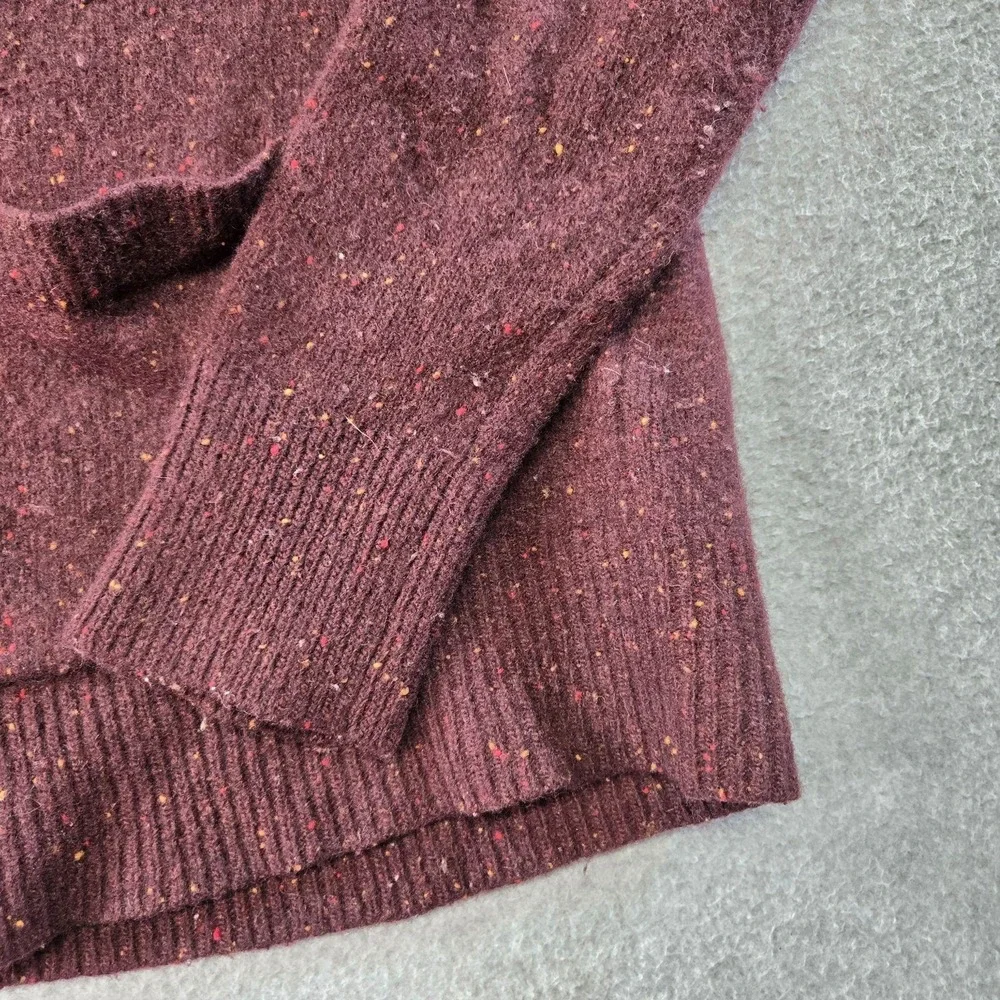 Bonobos Sweater Boys M Purple Cardigan Shawl Collar Pockets Wool Nylon